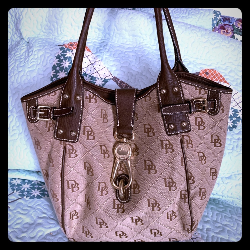 Dooney & Bourke Logo Lock Tulip Handbag